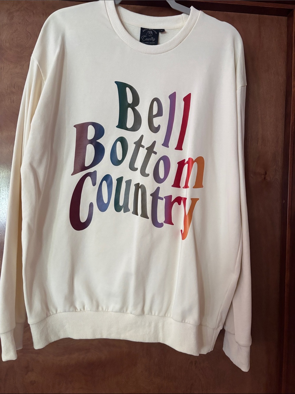Bell Bottom Country by Laney Wilson Cream Graphic Sweatshirt